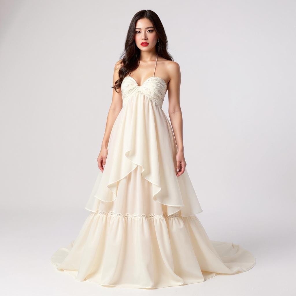 Layered Chiffon Summer Dress