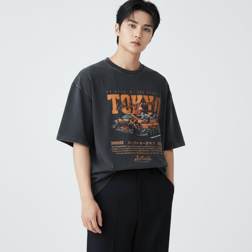 Tokyo Underground Oversized Graphic T-Shirt